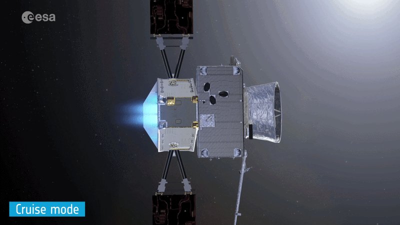 BepiColombo thrusters switch off