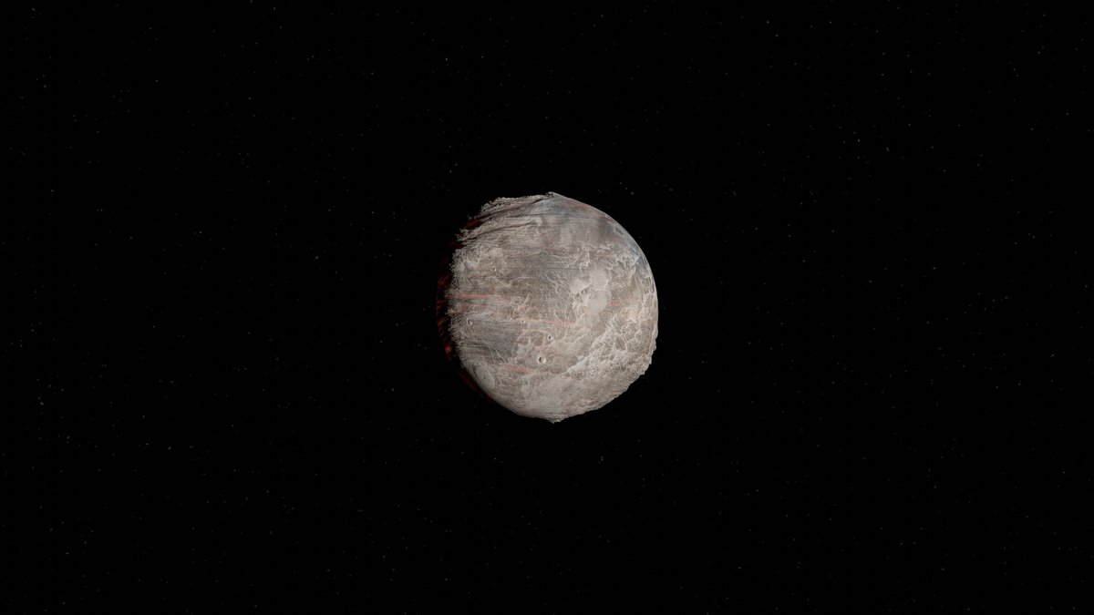 Rocky exoplanet in deep space