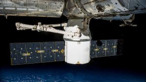 Space telescope orbiting Earth