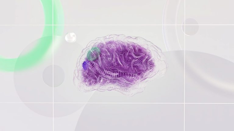 Abstract digital brain illustration representing consciousness and cognition