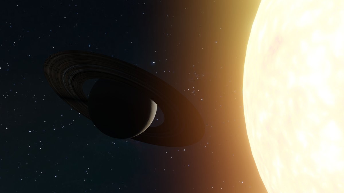 Exoplanet transit illustration