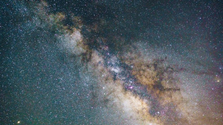 Breathtaking view of the Milky Way galaxy filled with countless stars in the night sky above Garland, Texas