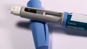 Semaglutide-style injection pen used in metabolic medicine research