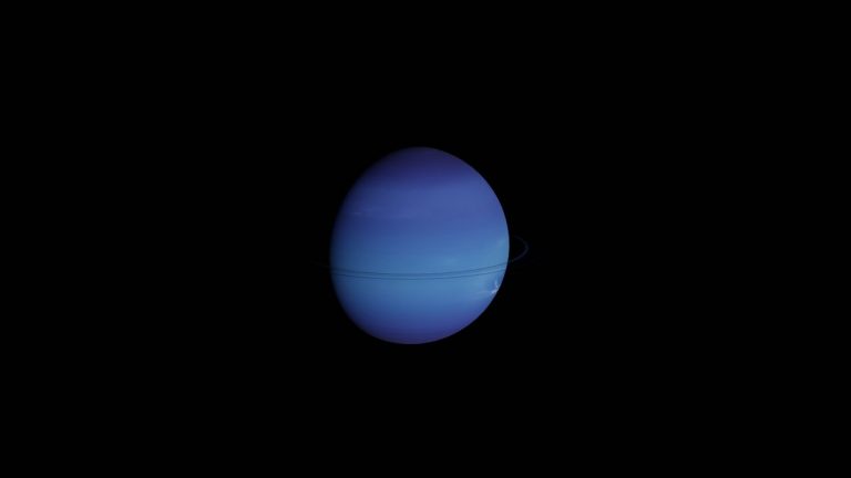 Ice giant planet illustration