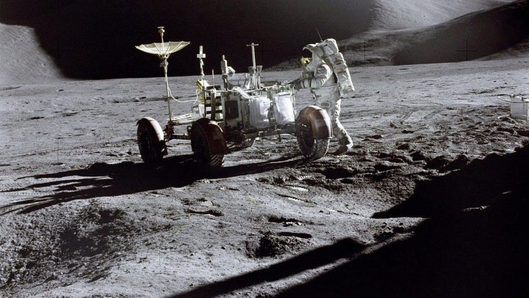 Lunar rover moon