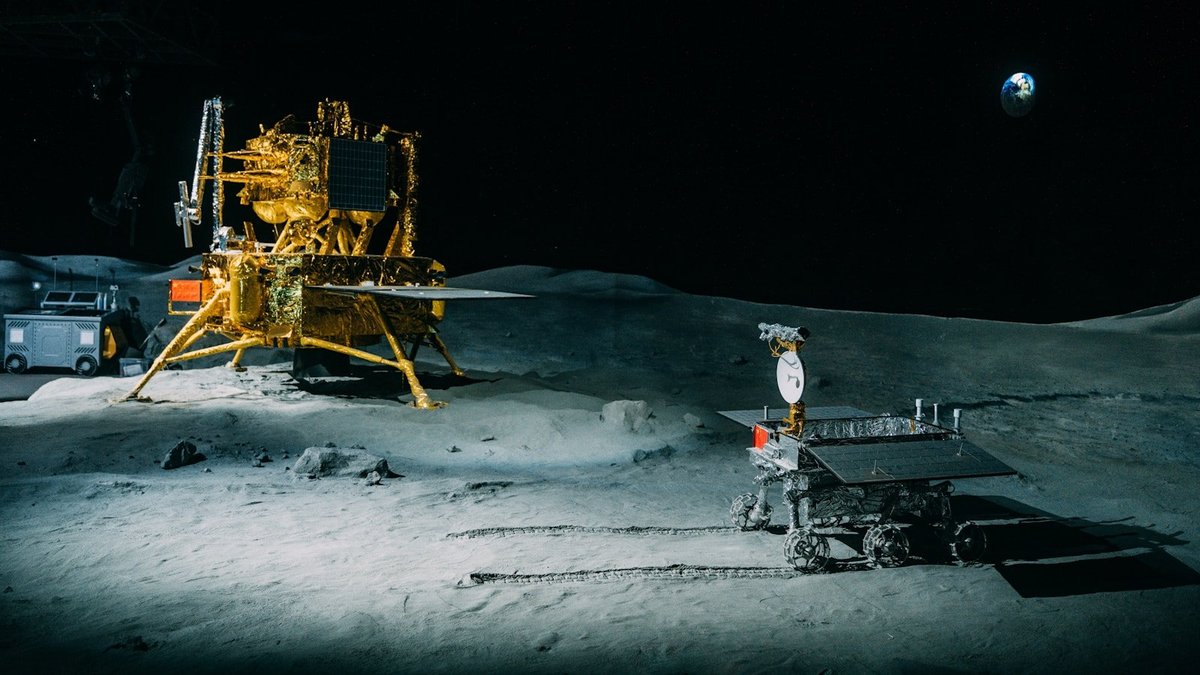 Lunar water mining