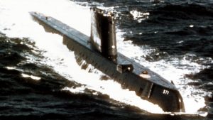 USS Nautilus underway at sea