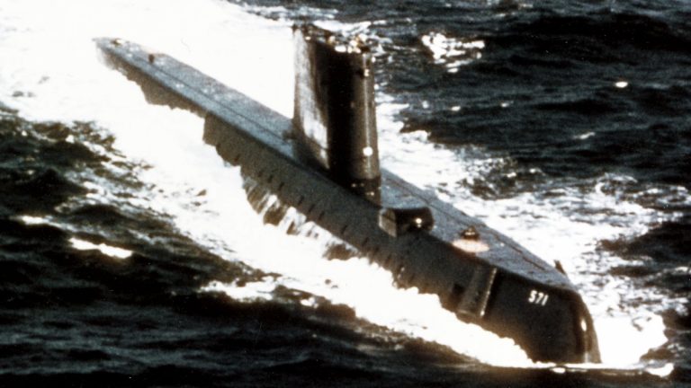 USS Nautilus underway at sea