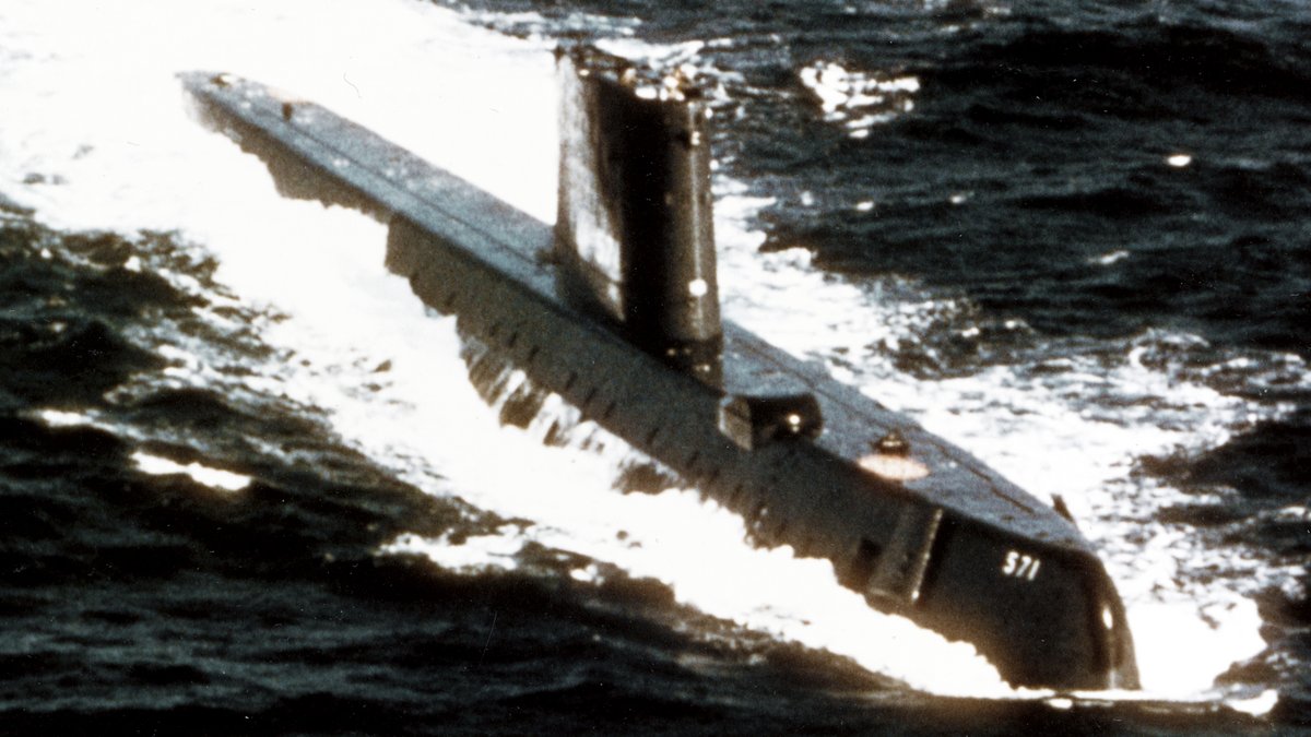 USS Nautilus underway at sea
