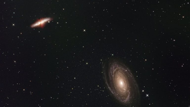 Captivating image of a spiral galaxy and surrounding star field, highlighting deep space beauty