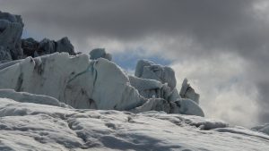Beautiful scenic views of Skaftafell Glacier in Iceland
