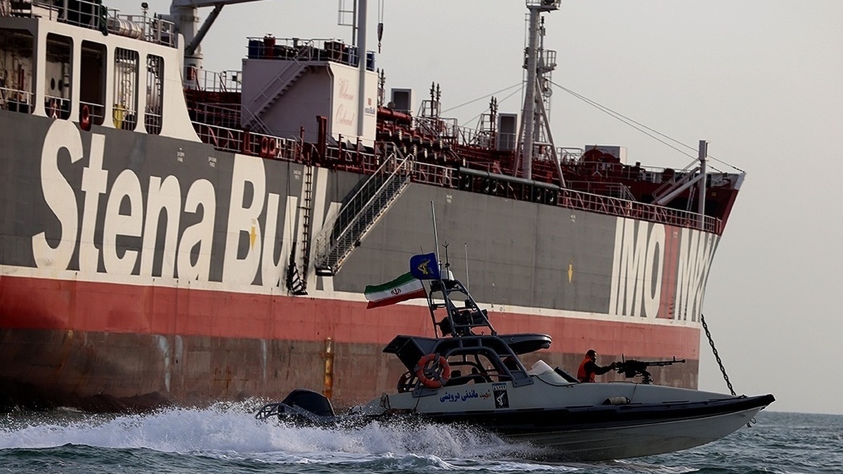 The seized tanker Stena Impero at anchor in Iran in July 2019