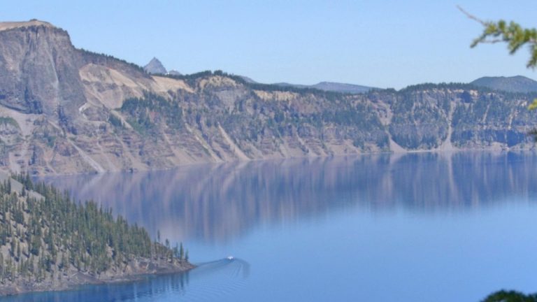 Crater Lake in Oregon, one of the most famous lakes in the United States