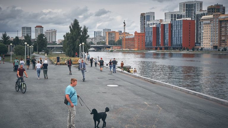 Youth urban waterfront