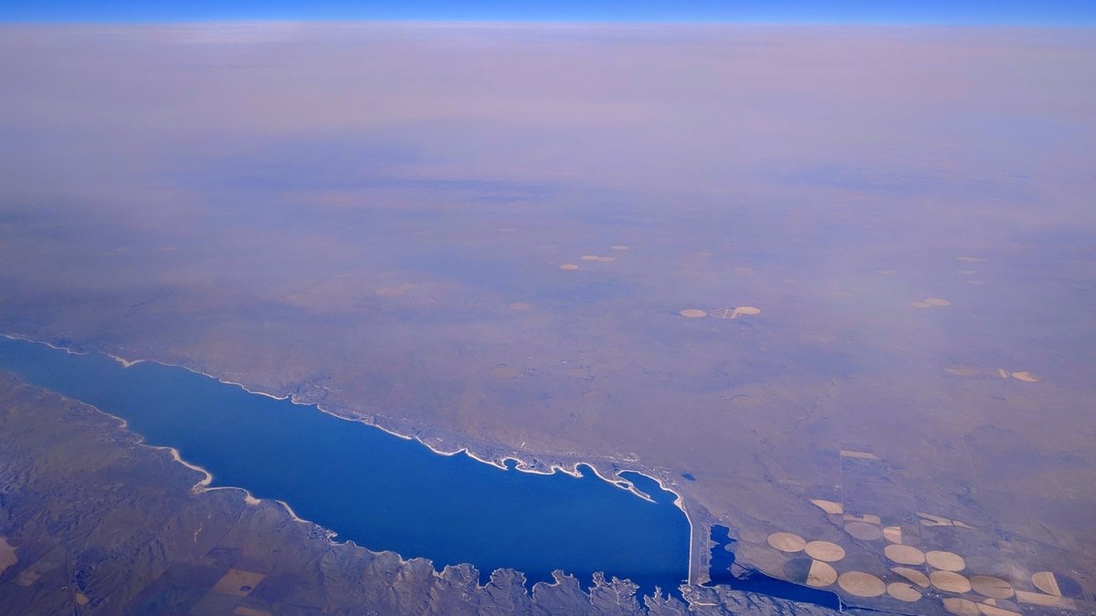 Aerial view of Lake McConaughy in Nebraska