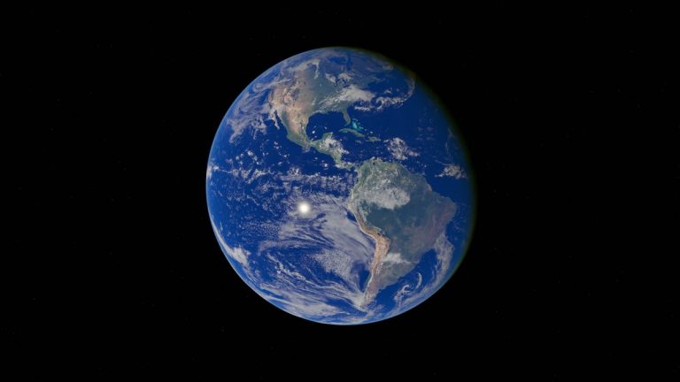 Earth and its oceans viewed from space