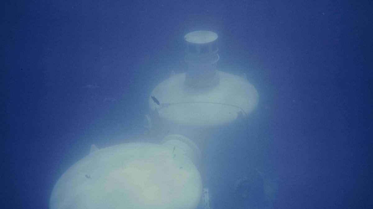 The Tektite II underwater habitat in the U.S. Virgin Islands in 1970