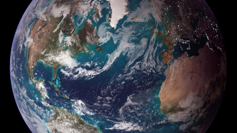 Earth's oceans viewed from space