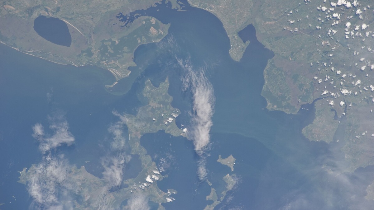 Bugala Island in Lake Victoria viewed from orbit