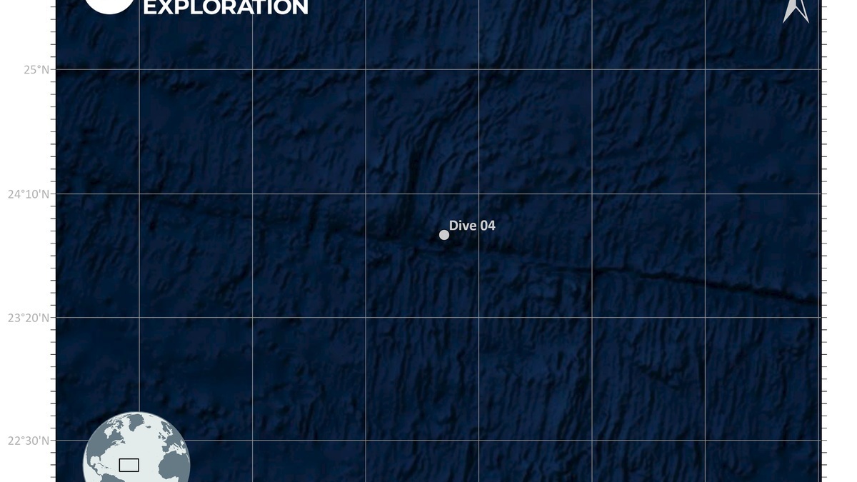 Map of the Western Kane Transform Fault in the Atlantic Ocean